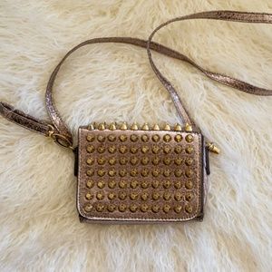 Studded Metallic Crossbody Purse